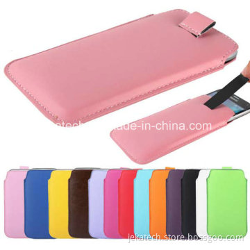 Drawing Set Pull Tab Pouch Leather Case for iPhone 6 Plus